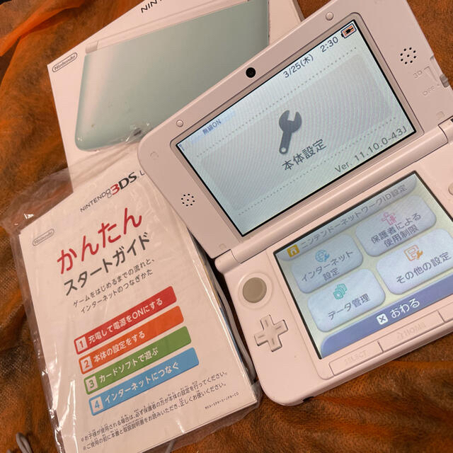 Nintendo 3DS  LL 本体ミント/ホワイト　美品エンタメホビー