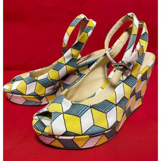 クラークス(Clarks)のclarks×eley  kishimoto コラボ　ウエッジソール　激レア(ハイヒール/パンプス)