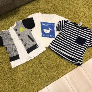 エイチアンドエム(H&M)のＴシャツ　3枚セット　男の子　80(Ｔシャツ)