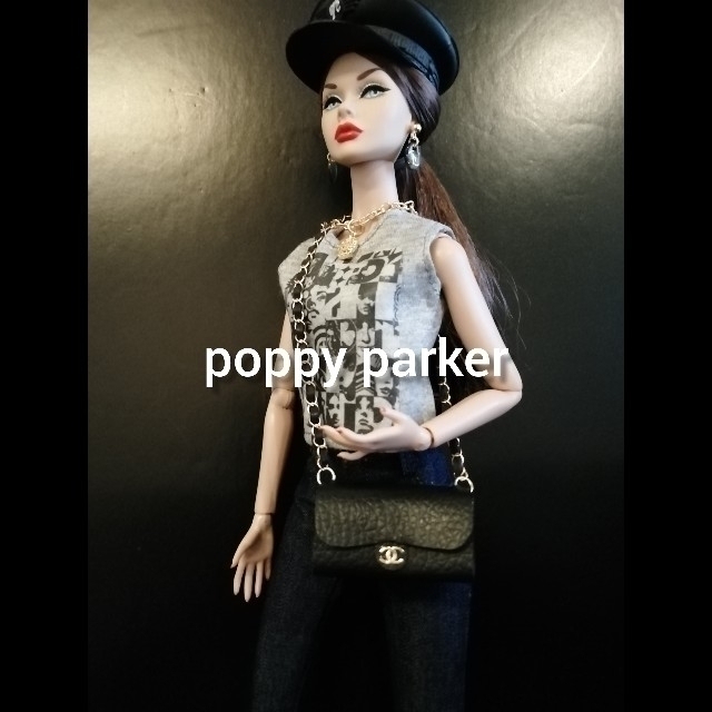 チェーンバッグ カバン poppy parker ポピーパーカー 人形 ドール④ ハンドメイドのぬいぐるみ/人形(人形)の商品写真