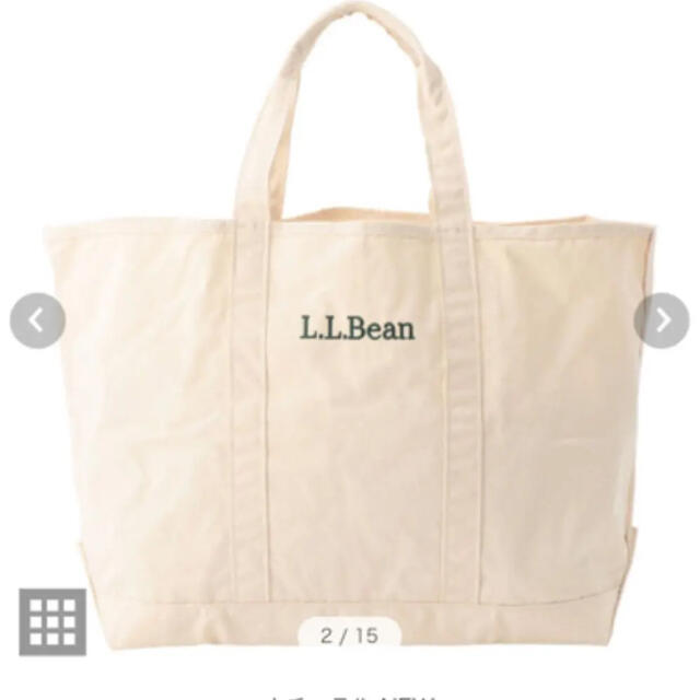 L.L.Bean(エルエルビーン)の新品未使用！エルエルビーン llbean グローサリー トートバッグ ナチュラル レディースのバッグ(トートバッグ)の商品写真