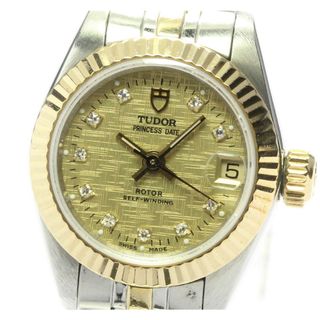 チュードル(Tudor)の【TUDOR】チュードル プリンセス デイト 92513 10Pダイヤ ヴィンテージ cal.2671 自動巻き レディース(腕時計)