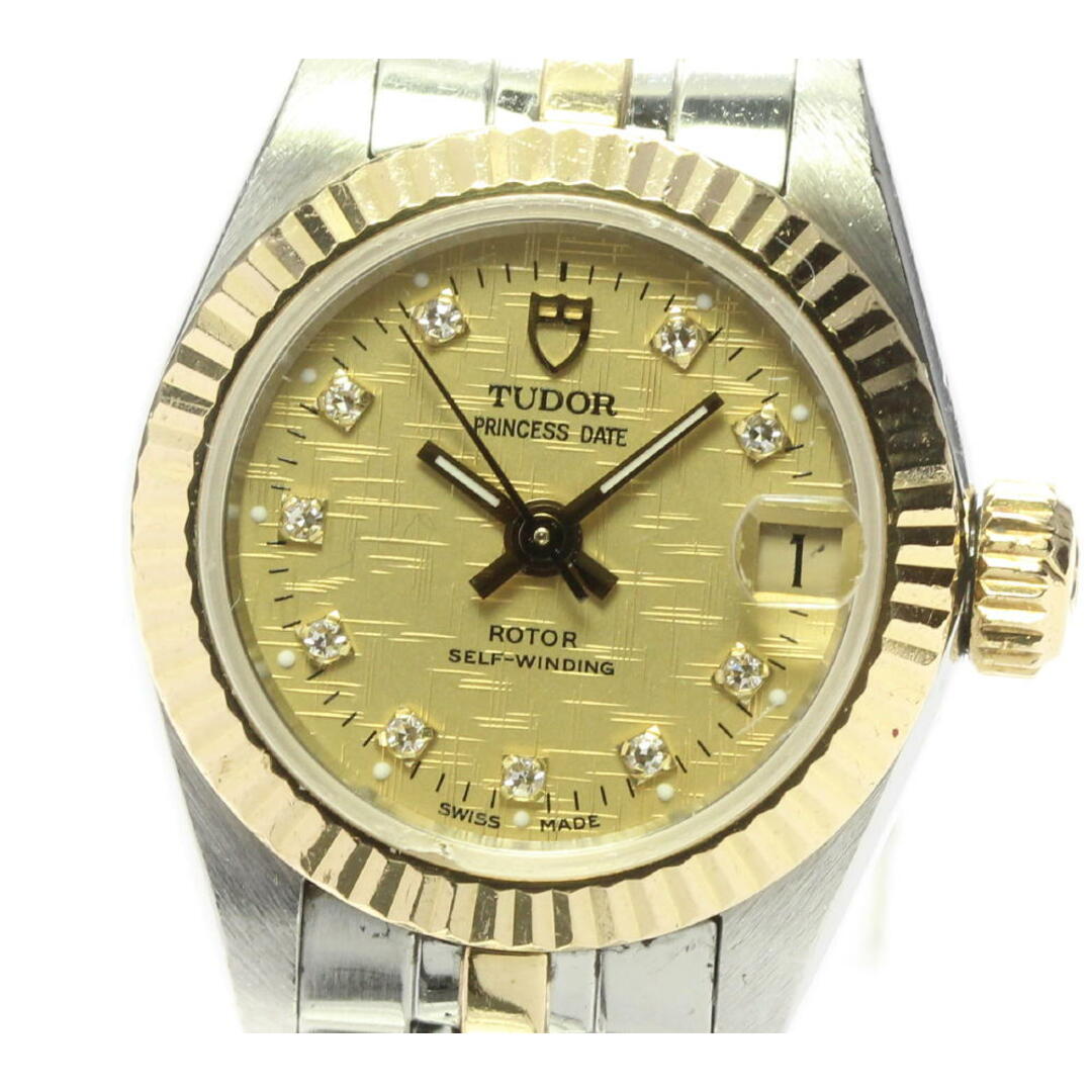 デイト付属品【TUDOR】チュードル プリンセス デイト 92513 10Pダイヤ ヴィンテージ cal.2671 自動巻き レディース