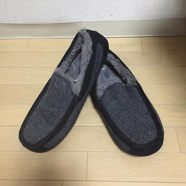 UGG(アグ)のオーストラリア UGG アスコットツイード モカシン グレー  メンズの靴/シューズ(スリッポン/モカシン)の商品写真