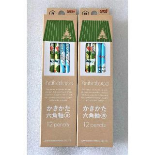 ミツビシエンピツ(三菱鉛筆)の新品◆未開封「三菱鉛筆ハハトコ カエル&ペンギンかきかた鉛筆 六角軸 B☆2点」(鉛筆)