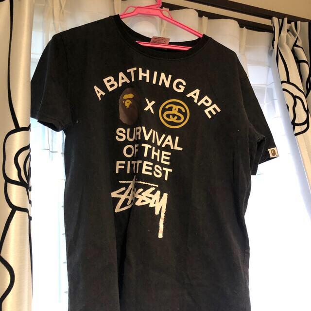 A BATHING APE Stussy コラボ　Tシャツ | フリマアプリ ラクマ