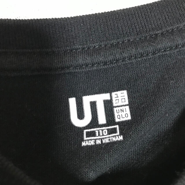 UNIQLO(ユニクロ)のユニクロ　マリオTシャツ 110センチ　ブラック キッズ/ベビー/マタニティのキッズ服男の子用(90cm~)(Tシャツ/カットソー)の商品写真