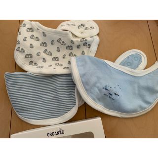 プチバトー(PETIT BATEAU)の専用❣️プチバトースタイ3枚セット(ベビースタイ/よだれかけ)