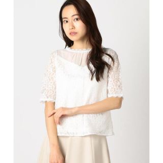 ミッシュマッシュ(MISCH MASCH)のミッシュマッシュ✨デコルテ切り替えレースブラウス(シャツ/ブラウス(半袖/袖なし))