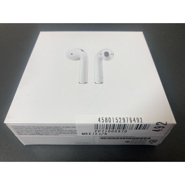 スマホ/家電/カメラAirPods(第二世代)  正規品　未開封