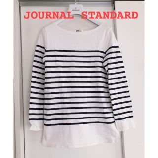 ジャーナルスタンダード(JOURNAL STANDARD)の【人気アイテム】ジャーナルスタンダード＊ボーダーカットソー＊シャツ＊白(カットソー(長袖/七分))