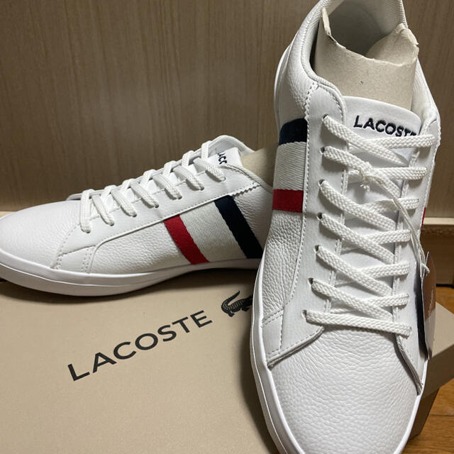 LACOSTE(ラコステ)のラコステ　スニーカー　ホワイト　26.0 メンズの靴/シューズ(スニーカー)の商品写真