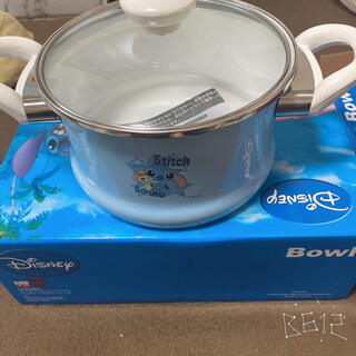 ディズニー(Disney)のディズニー　スティッチ　ホーロー鍋(鍋/フライパン)