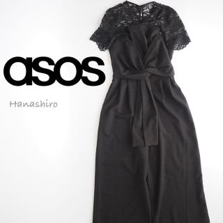 エイソス(asos)のASOS エイソス オールインワンデザイン フロントノット ドレープデザイン(オールインワン)