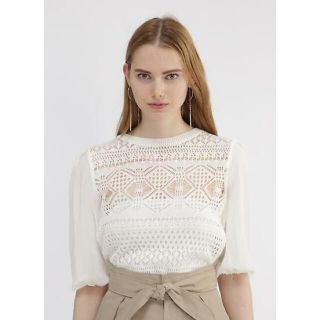 ジルスチュアート(JILLSTUART)の新品☆ JILLSTUART フリーダ切り替えニット/スナイデル(シャツ/ブラウス(長袖/七分))