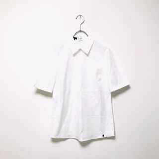 ジルサンダー(Jil Sander)の19ss ジルサンダー ネイビー 襟付き プルオーバー ブラウス (シャツ/ブラウス(半袖/袖なし))