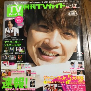 キスマイフットツー(Kis-My-Ft2)の月刊TVガイド　4月号　新品　未使用　別冊付録　※番組表は付きません※ 送料込み(アート/エンタメ/ホビー)