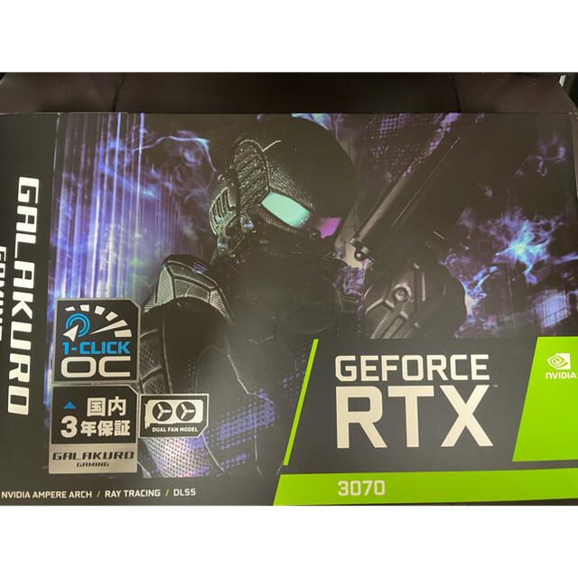 RTX 3070  GALAKURO 美品 3年保証書付き