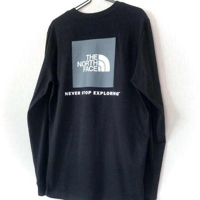 THE NORTH FACE(ザノースフェイス)のazuさん専用 ☆新品 ノースフェイス BOX NSE ロンT 黒 グレ 5XL メンズのトップス(Tシャツ/カットソー(七分/長袖))の商品写真