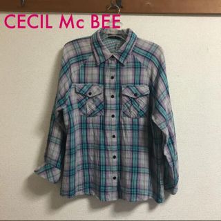 セシルマクビー(CECIL McBEE)のセシルマクビー  チェックシャツ 長袖シャツ チェック柄　301円　送料込み(シャツ/ブラウス(長袖/七分))