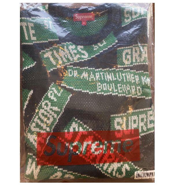 21SS Supreme Street Signs Sweater 1