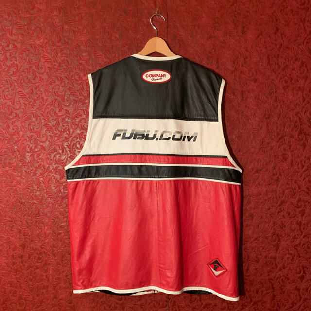 FUBU - 【超激レア】FUBU レザーレーシングベスト リバーシブル