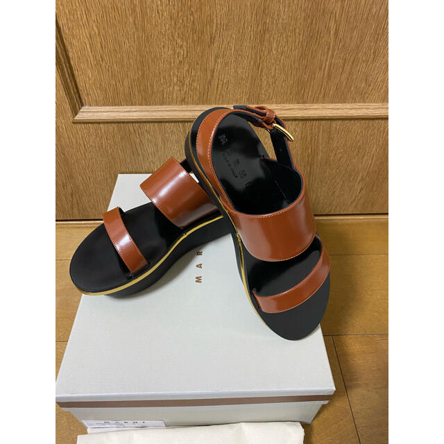 Marni(マルニ)の新品 Marni マルニ サンダル ブラウン プラットフォーム スポーツサンダル レディースの靴/シューズ(サンダル)の商品写真