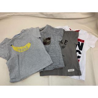 ユニクロ(UNIQLO)の【USED】Tシャツ 80 4枚セット　ユニクロ他(Ｔシャツ)