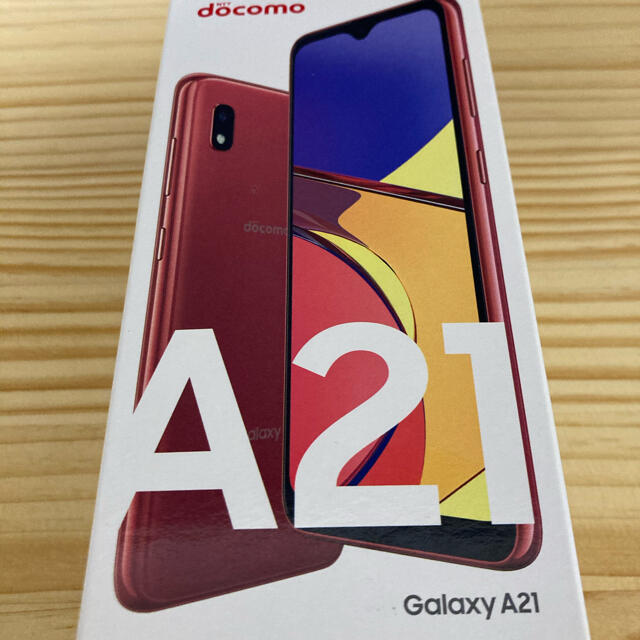 Galaxy(ギャラクシー)の新品未使用　SAMSUNG Galaxy A21 SC-42A レッド スマホ/家電/カメラのスマートフォン/携帯電話(スマートフォン本体)の商品写真