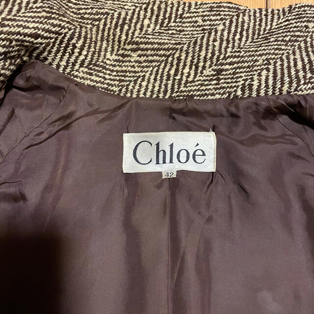 Chloe(クロエ)のクロエ☆ビンテージコート☆サイズLL レディースのジャケット/アウター(ノーカラージャケット)の商品写真
