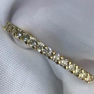 重ね付けエタニティ★超高品質K18ダイヤモンドリング0.2ct18金ダイヤリング(リング(指輪))