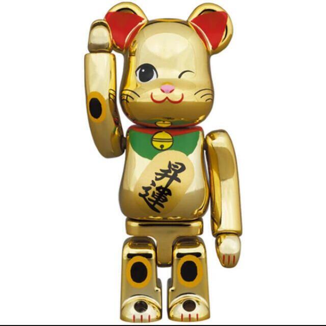 BE@RBRICK 招き猫 金メッキ 昇運 弐 100% ベアブリックの通販 by こー ...