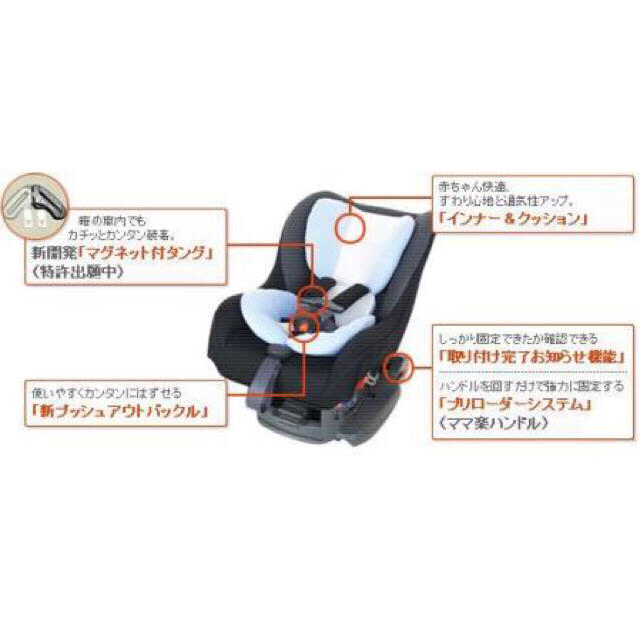 ベビーシート takata04 system6.0 新生児〜4歳頃まで キッズ/ベビー/マタニティの外出/移動用品(自動車用チャイルドシート本体)の商品写真