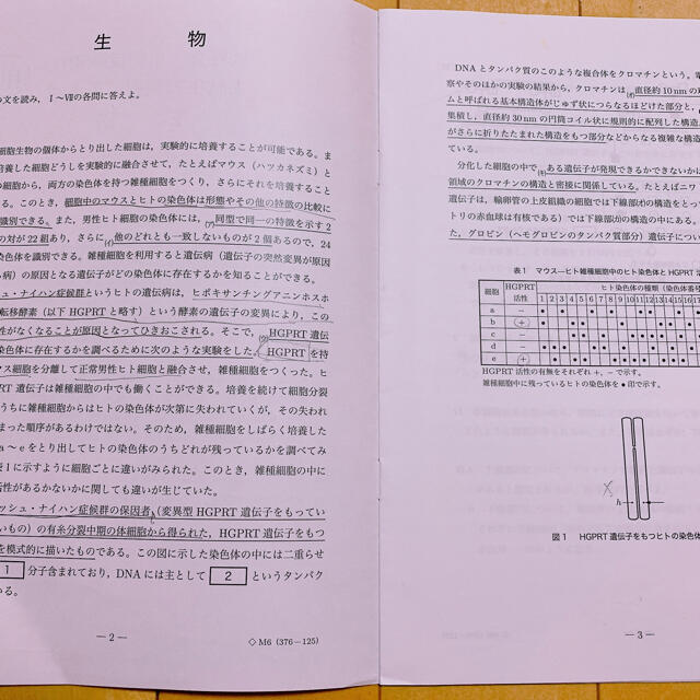 高3生物　入試生物基礎問題集　鉄緑会