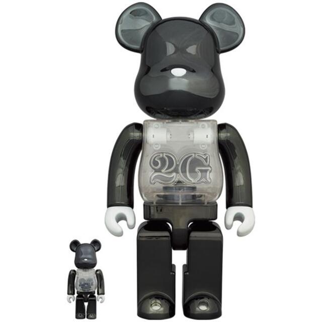 MEDICOM TOY(メディコムトイ)のBE@RBRICK 2G BLACK CHROME 100％ & 400％ エンタメ/ホビーのフィギュア(その他)の商品写真