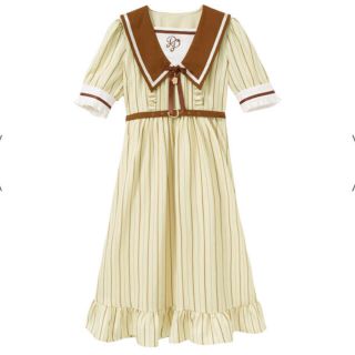 ユメテンボウ(夢展望)の【新品・未使用】夢展望♡サンリオコラボ　ポムポムプリン学園ワンピース(ロングワンピース/マキシワンピース)