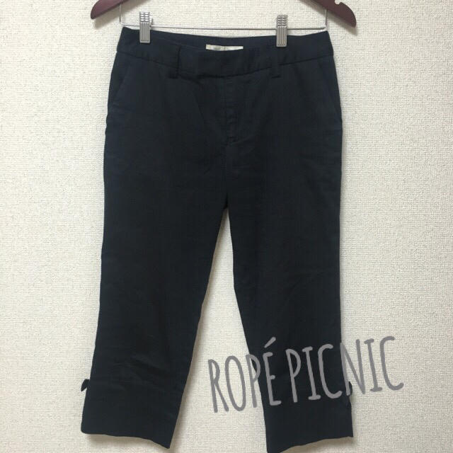 Rope' Picnic(ロペピクニック)の☆ロペピクニック☆黒クロップドパンツ レディースのパンツ(クロップドパンツ)の商品写真