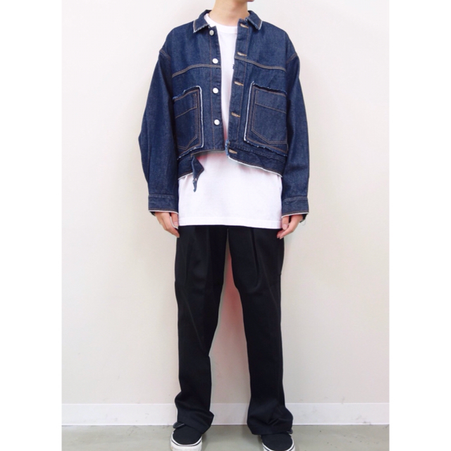 Jieda - JieDa DENIM SHORT JACKET INDIGO 2の通販 by III POWER ...