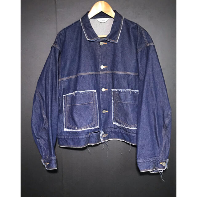 JieDa DENIM SHORT JACKET INDIGO 2-
