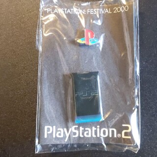 プレイステーション(PlayStation)のPS2のピンバッチ PlayStation2 PSロゴ(ノベルティグッズ)