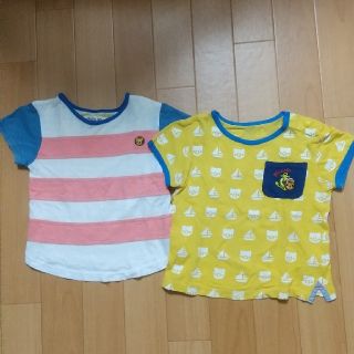 キムラタン(キムラタン)のしろたん様専用 値下げ キムラタンピッコロ Tシャツ2枚セット 90(Tシャツ/カットソー)