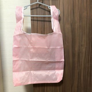 新品 エコバッグ ピンク ストライプ(エコバッグ)