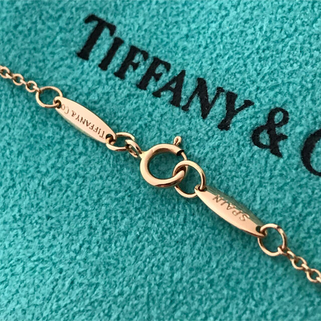 Tiffany 750PGティアドロップネックレス 美品