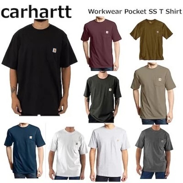 carhartt(カーハート)のCarhartt カーハート Tシャツ 半袖 紺 ネイビー 匿名発送 即購入可 メンズのトップス(Tシャツ/カットソー(半袖/袖なし))の商品写真