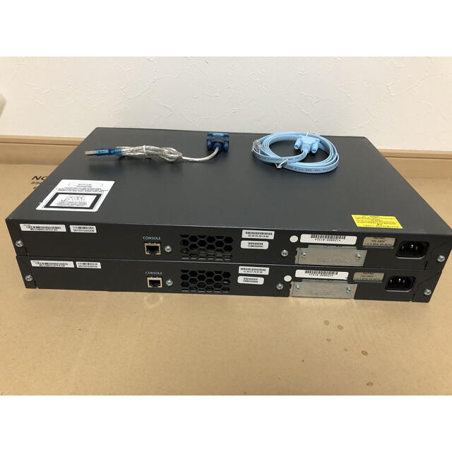 CCNA、CCNP】2台セットCisco L3スイッチ3560 - PC周辺機器