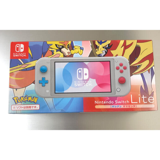 美品◆Nintendo Switch Lite ザシアン・ザマゼンタ 本体のサムネイル