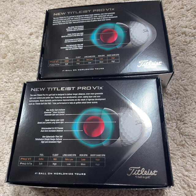 Titleist(タイトリスト)の新品 未使用 2021年モデルタイトリスト ProV1x ゴルフボール2ダース スポーツ/アウトドアのゴルフ(その他)の商品写真