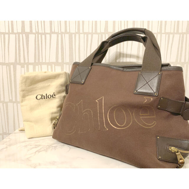 ☆美品☆ クロエ　Chloe ハンドバッグ　ボストンバッグ　ブラウン　茶