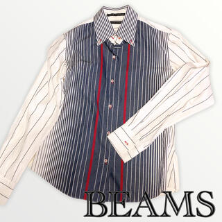 ビームス(BEAMS)のLAPIS BEAMS ビームス コットンシャツ ワイシャツ 日本製 ストライプ(シャツ/ブラウス(長袖/七分))