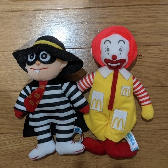 マクドナルド(マクドナルド)の懐かしい✿マクドナルドキャラクター6体セット　ぬいぐるみ　人形 エンタメ/ホビーのおもちゃ/ぬいぐるみ(ぬいぐるみ)の商品写真